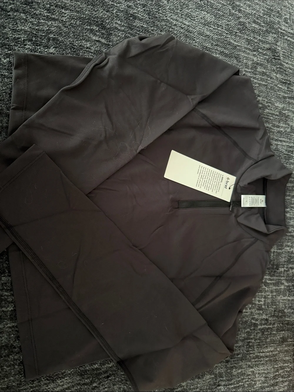 BRXL Womens Black Cropped Half-Zip Jacket